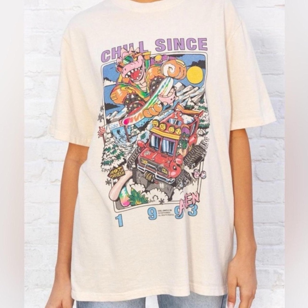 Brandy Melville chill since relaxed fit tee